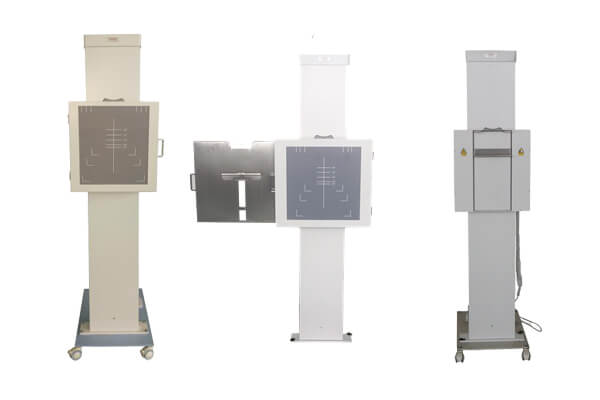 Types of chest racks used in 100 mA x-ray machines