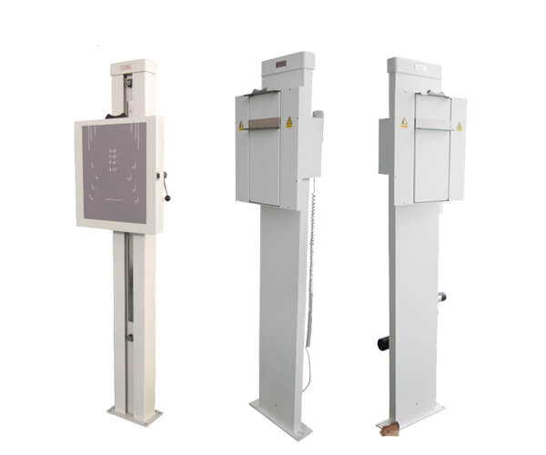 Types of chest racks used in 100 mA x-ray machines